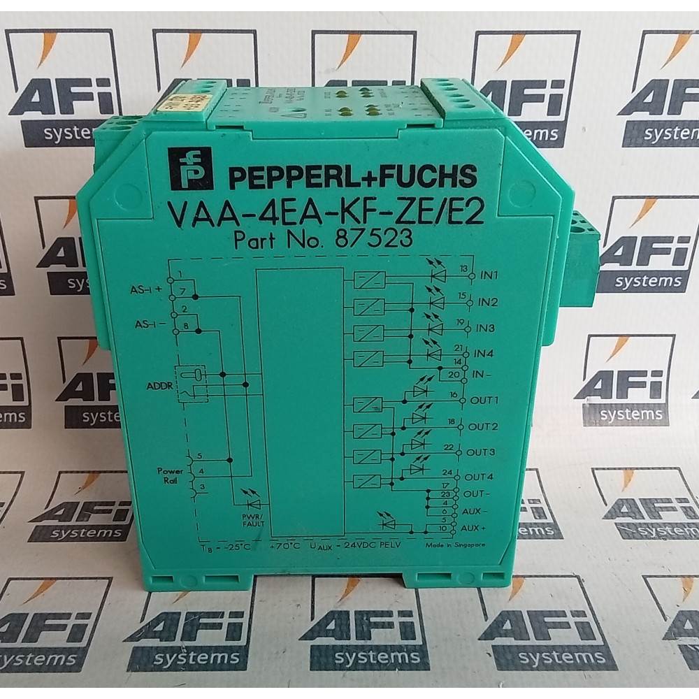 Pepperl+Fuchs VAA-4EA-KF-ZE/E2 / 87523 Sensor Actuator Interface 20-30VDC Output