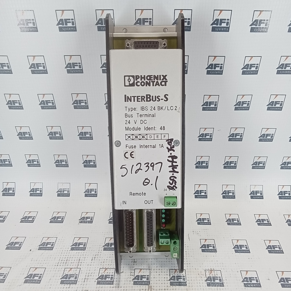 PHOENIX CONTACT IBS 24 BK/LC2 TERMINAL BLOCK