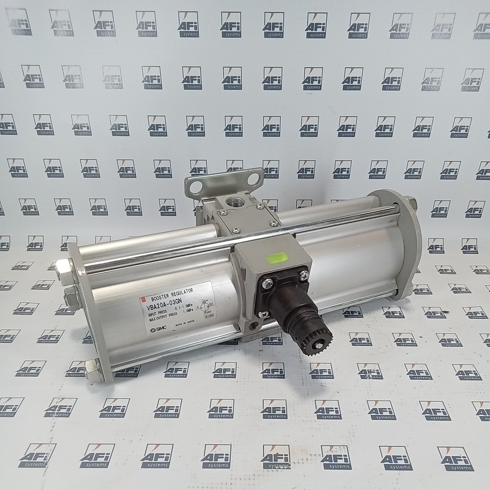 SMC VBA20A-03GN BOOSTER REGULATOR  3/8  0.1-1 MPA INPUT PRESSURE  1 MPA MAX OUTPUT PRESSURE  DUAL PORT