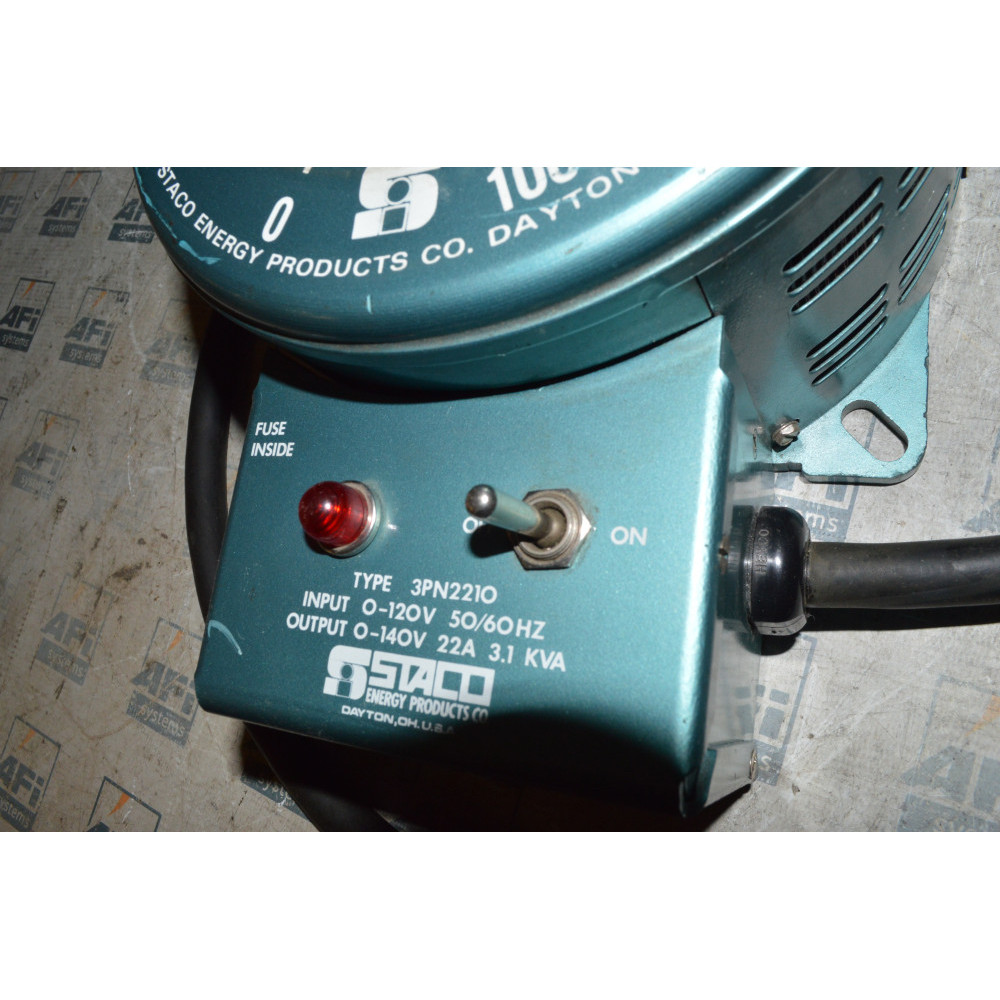 STACO ENERGY PRODUCTS 3PN2210 TRANSFORMER VARIABLE 120V 50/60HZ