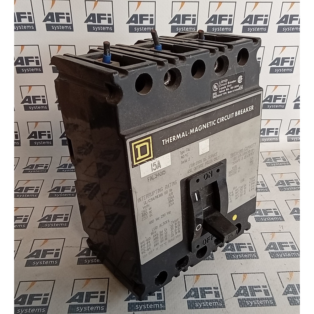 Schneider Electric Square D FAL34015 Molded Case Circuit Breaker 3-Pole 15Amp