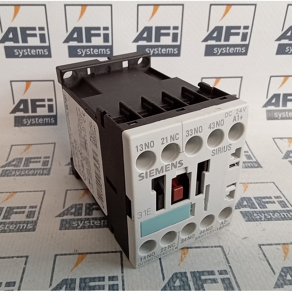Siemens 3RH1131-1BB40 Contactor 240 VAC / 24VDC / 10 Amp