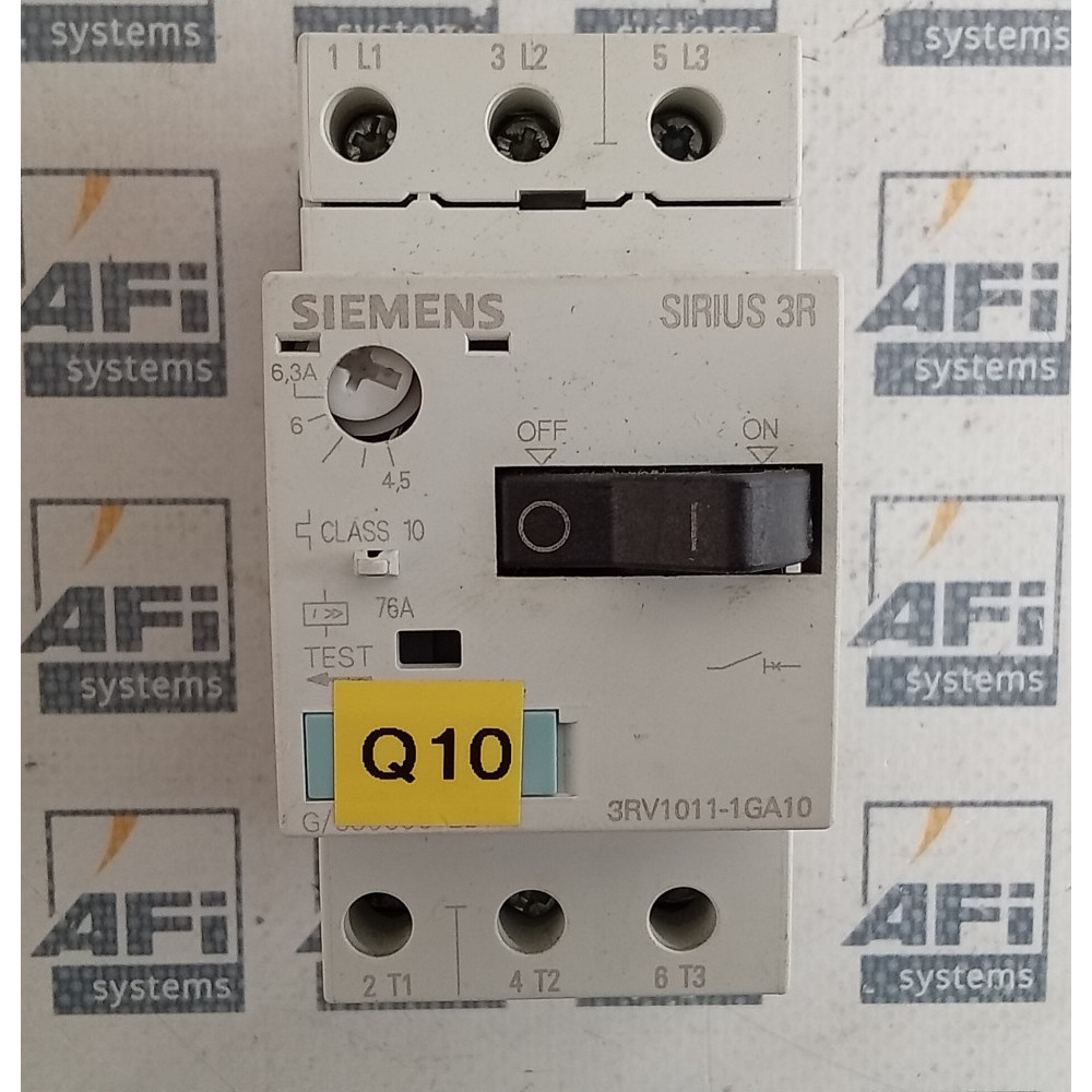 Siemens 3RV1011-1GA10 Circuit Breaker - Motor Protector