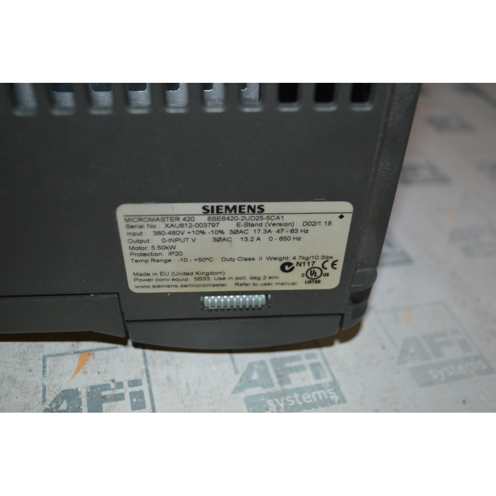 5.5kW MicroMaster 420 AC Inverter Drive