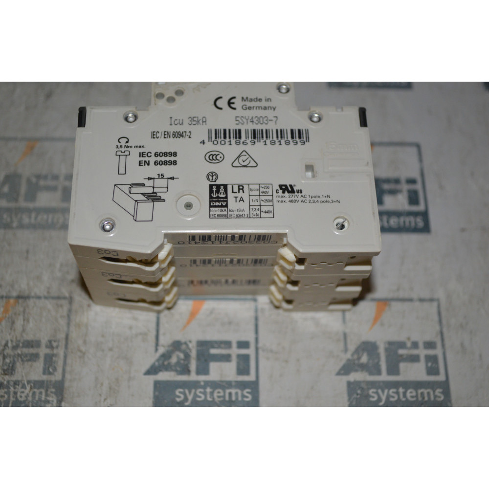SIEMENS  IEC-EN 60947-3 CIRCUIT BREAKER