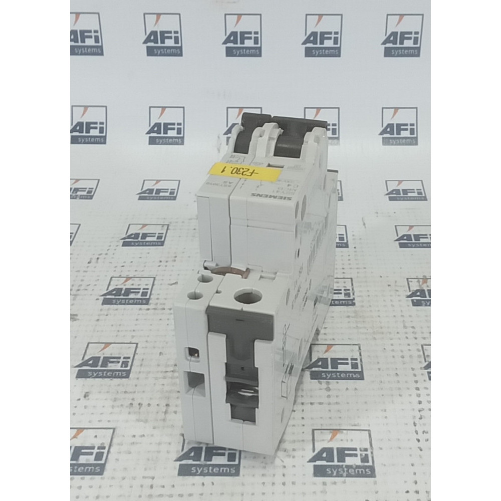 SIEMENS 5SY4104-7 MINITURE CIRCUIT BREAKER
1 POLE
4 AMP
230/400 VAC
C-CURVE
10KA
