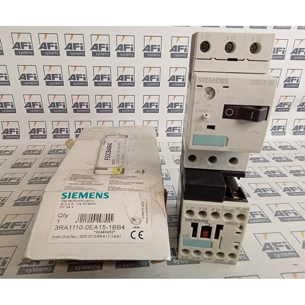 Siemens 3RA1110-0EA15-1BB4 Starter Combination