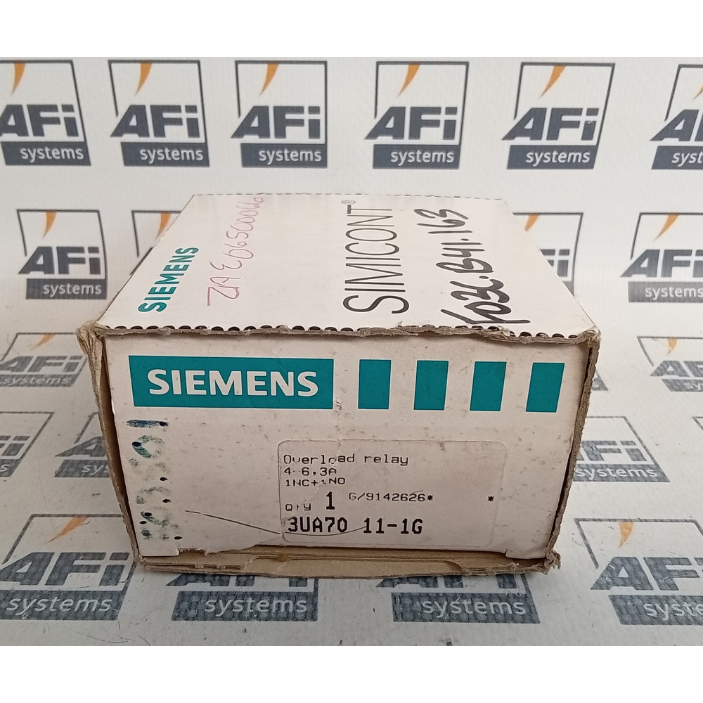 Siemens 3UA70 11-1G Overload Relay