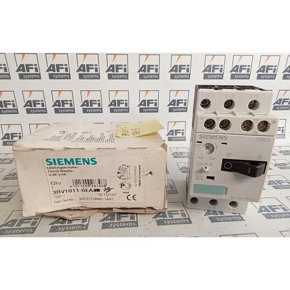 Siemens 3RV1011-0EA15 Motor Protection Circuit Breaker