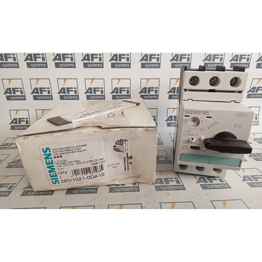 Siemens 3RV1021-0DA10 Motor Protection Circuit Breaker