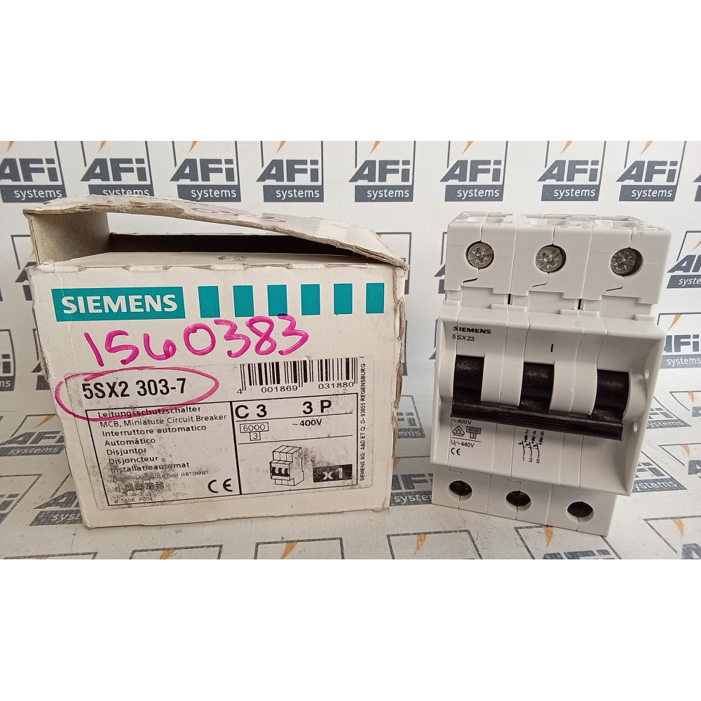 Siemens 5SX2303-7 / 5SX23-C3 Circuit Breaker