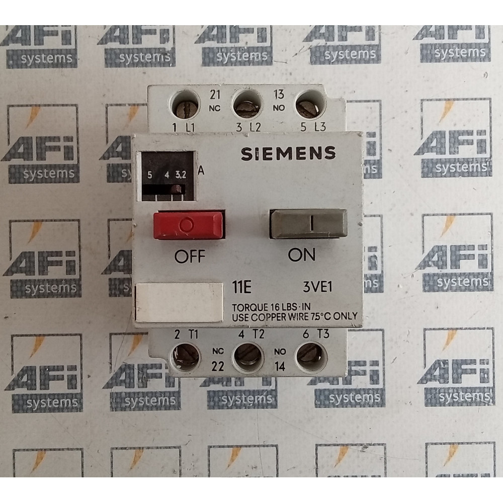 Siemens 3VE1010-8J Starter Protector Circuit Breaker