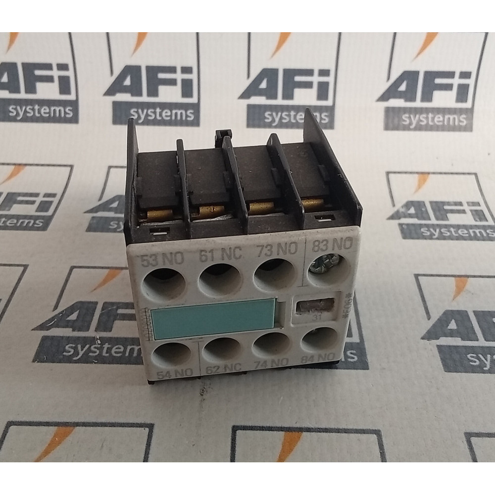 Siemens 3RH1911-1FA31 Auxiliary Contact Switch Block 10Amp 240VAC
