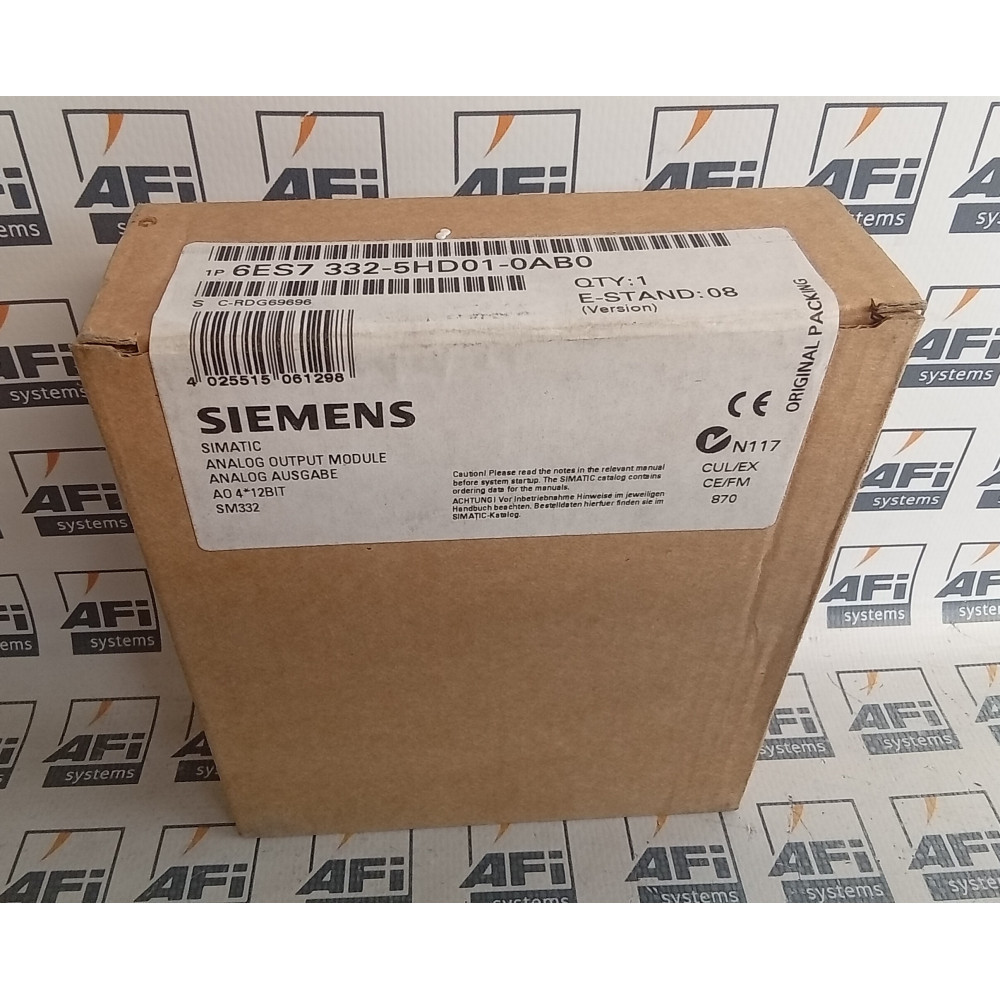 Siemens Simatic S7 6ES7 332-5HD01-0AB0 Analog Output Module
