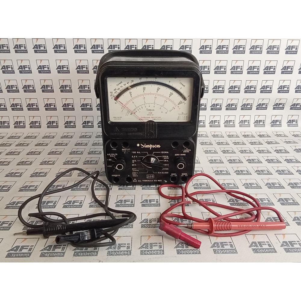 Simpson 260-8 Portable Analog Multimeter w/ Probes