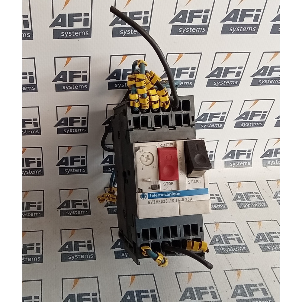 Telemecanique GV2ME023 Motor Starter 3-Pole 600VAC 0.16-0.25Amp 6kV