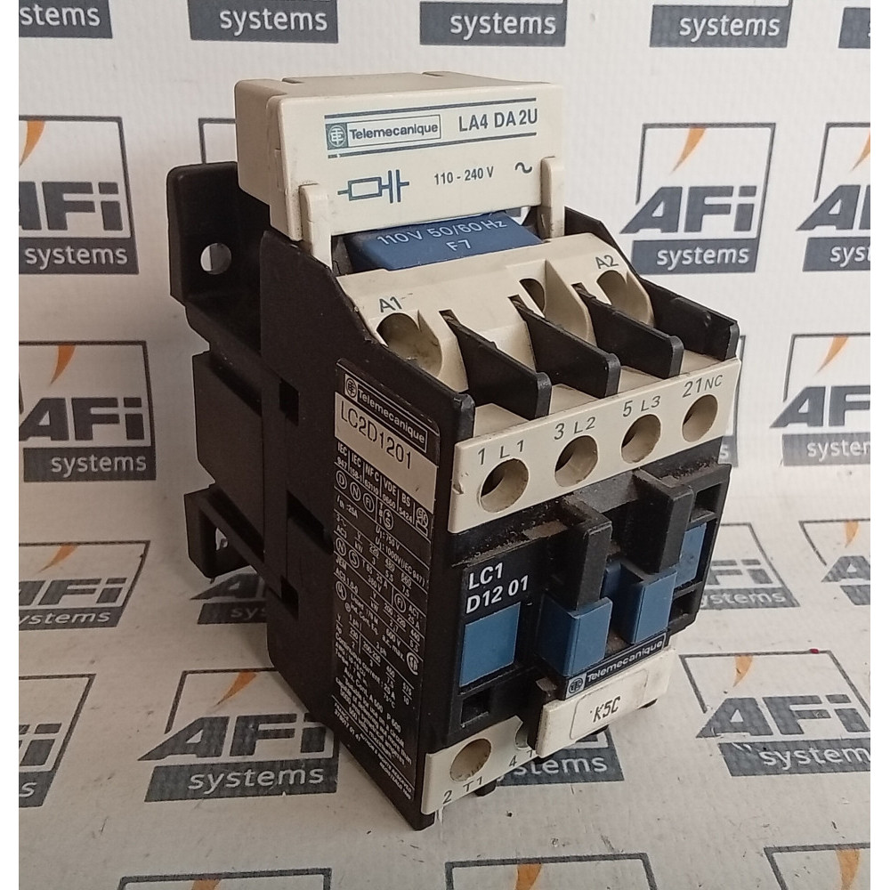 Telemecanique LC1D1201F7 Contactor 12Amp 3-Pole 110VAC