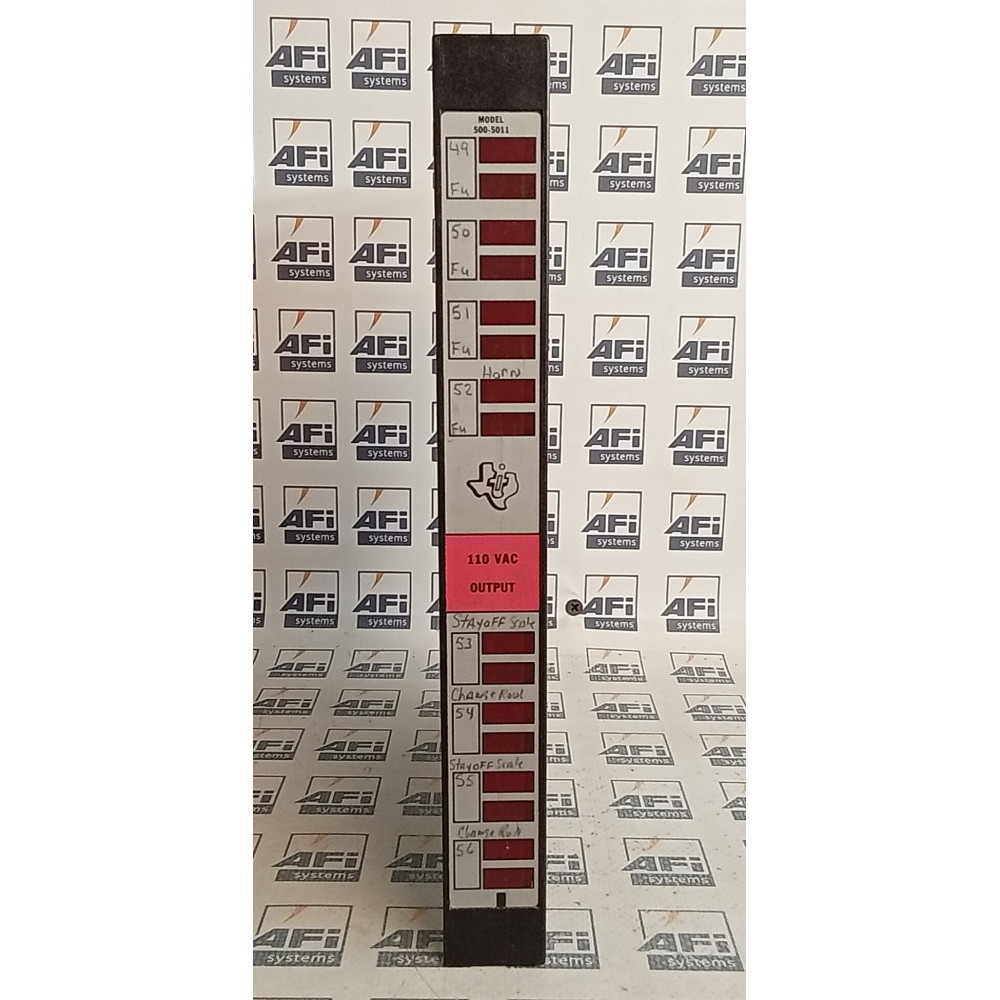 Siemens Texas Instruments 500-5011 Output Module 8-Point