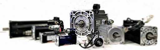 A range of servo motors.